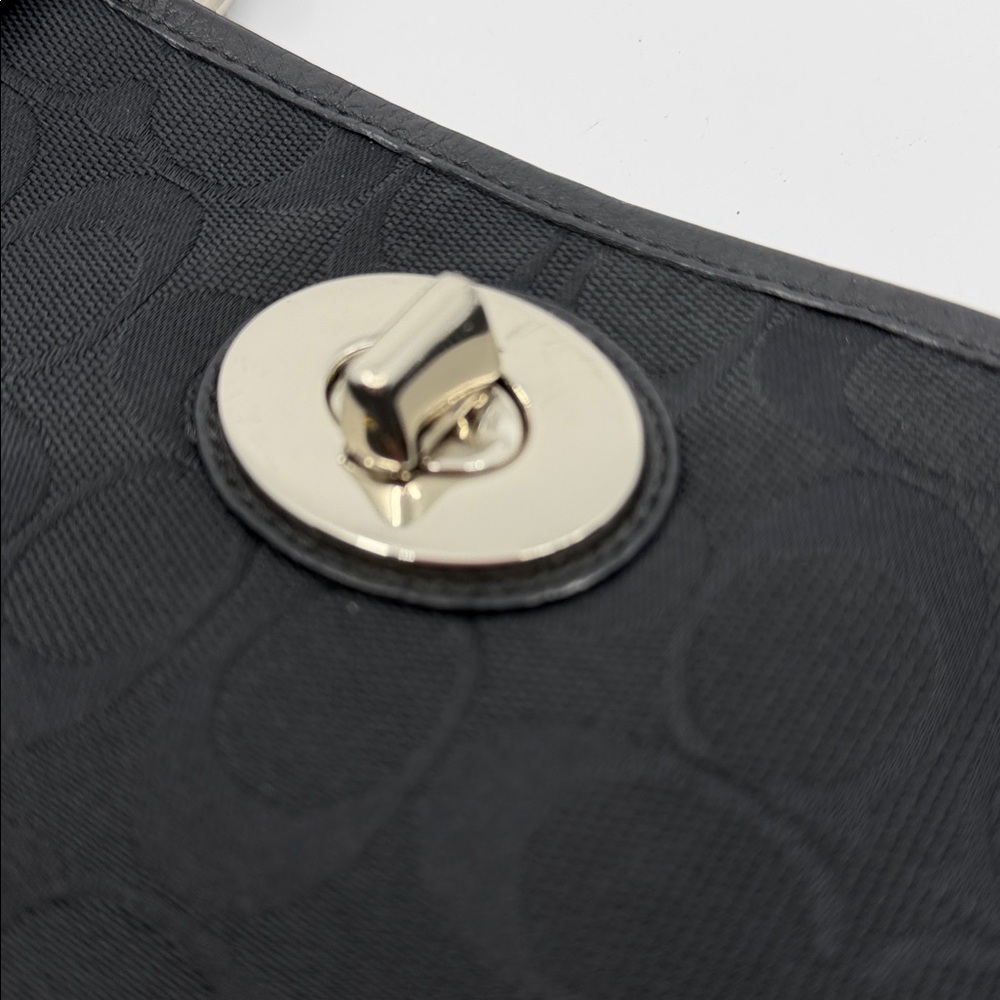 Coach Black Signature Shoulder Bag - Picture 5 of 8